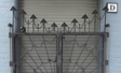 Custom rear entry gate with texture black powder coat