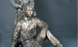 Speed polished bronze coated kids with patina