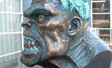 Bronze and green patina over roto cast resin part