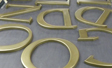 Bronze coated aluminum letters